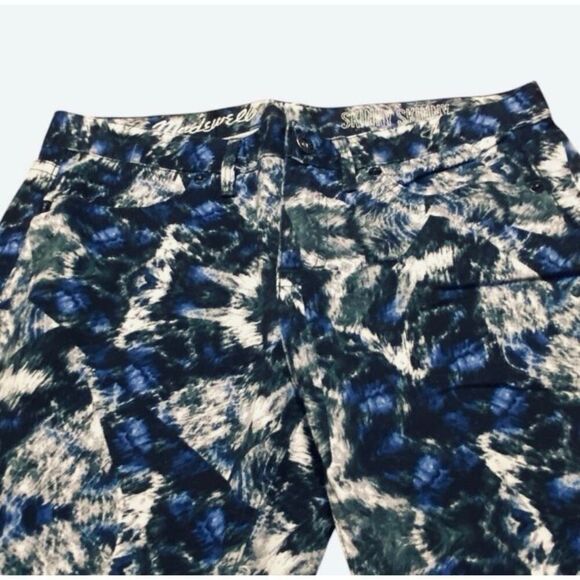 Madewell Womens Multi Brushstroke Splatter Print Shinny Skinny Jeans Size 23x32 - Picture 3 of 6